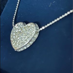 NIB Contessa Crystal Heart Pendant Necklace